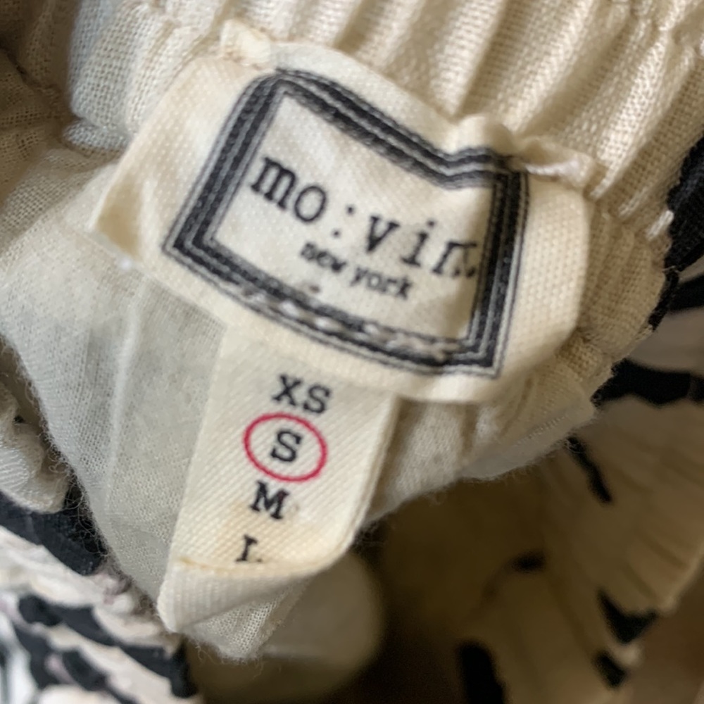 Mo Vint Linen Leopard Print Wrap Skirt - image 5